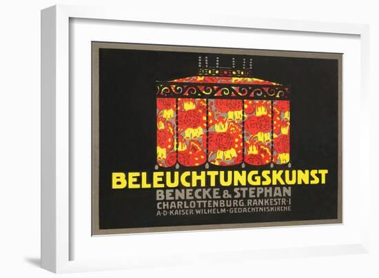 Ad for German Lamp-null-Framed Art Print