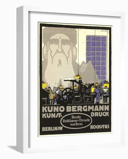 Ad for German Printers-null-Framed Art Print