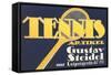 Ad for German Tennis Equipment-null-Framed Stretched Canvas