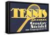 Ad for German Tennis Equipment-null-Framed Stretched Canvas