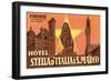 Ad for Hotel in Florence-null-Framed Premium Giclee Print