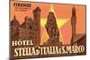 Ad for Hotel in Florence-null-Mounted Premium Giclee Print