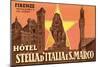Ad for Hotel in Florence-null-Mounted Art Print