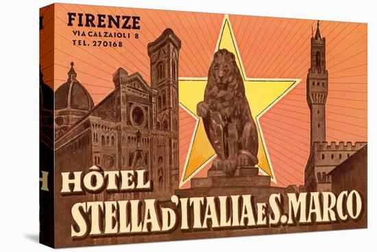 Ad for Hotel in Florence-null-Stretched Canvas