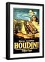 Ad for Houdini, Buried Alive-null-Framed Art Print