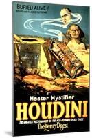 Ad for Houdini, Buried Alive-null-Mounted Art Print