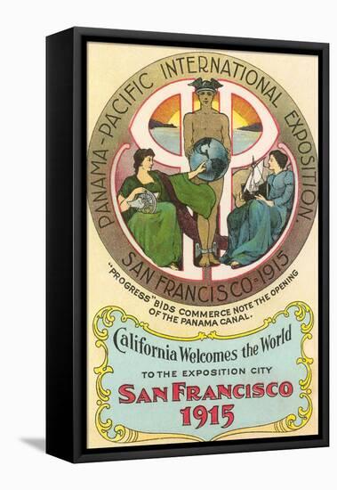 Ad for International Exposition, San Francisco, California-null-Framed Stretched Canvas