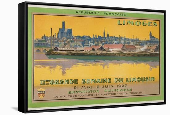 Ad for Limoges Fair, France-null-Framed Stretched Canvas