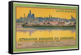 Ad for Limoges Fair, France-null-Framed Stretched Canvas