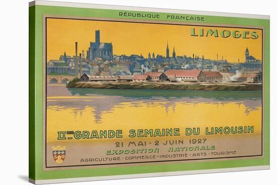 Ad for Limoges Fair, France-null-Stretched Canvas