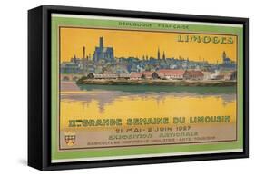 Ad for Limoges Fair, France-null-Framed Stretched Canvas