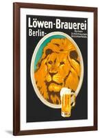 Ad for Lowen Beer-null-Framed Art Print