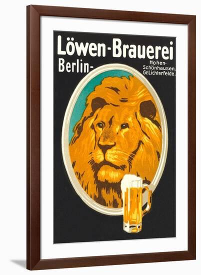 Ad for Lowen Beer-null-Framed Art Print