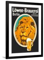 Ad for Lowen Beer-null-Framed Art Print