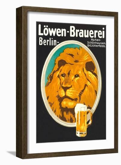 Ad for Lowen Beer-null-Framed Art Print