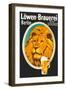 Ad for Lowen Beer-null-Framed Art Print