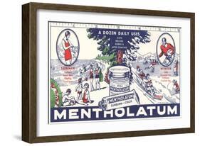 Ad for Mentholatum-null-Framed Art Print