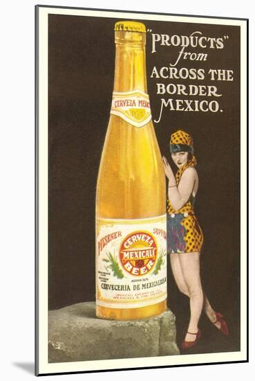 Ad for Mexicali Beer-null-Mounted Art Print