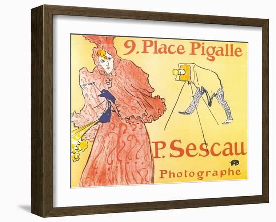 Ad for Parisian Photographer-null-Framed Art Print