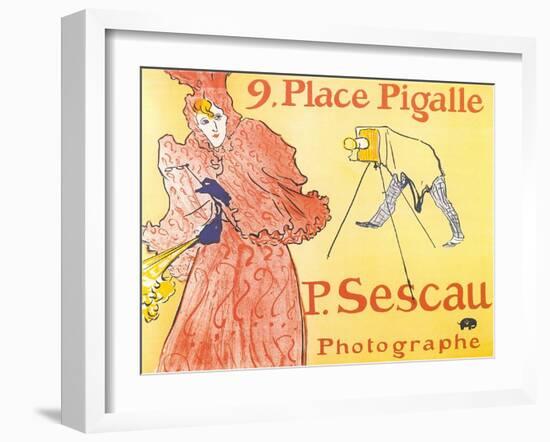 Ad for Parisian Photographer-null-Framed Art Print