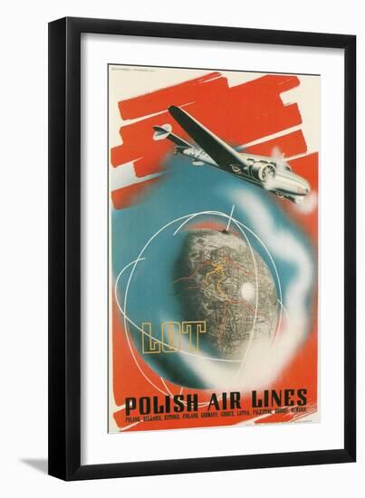 Ad for Polish Air Lines-null-Framed Art Print