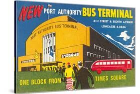 Ad for Port Authority Bus Terminal, New York City-null-Stretched Canvas