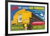 Ad for Port Authority Bus Terminal, New York City-null-Framed Premium Giclee Print