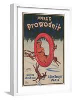 Ad for Prowodnik Tires-null-Framed Art Print