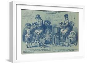 Ad for Quieter Sewing Machine-null-Framed Art Print