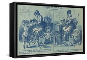 Ad for Quieter Sewing Machine-null-Framed Stretched Canvas