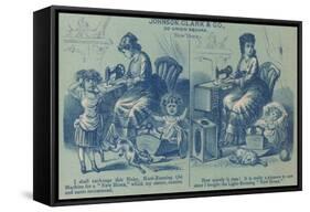 Ad for Quieter Sewing Machine-null-Framed Stretched Canvas