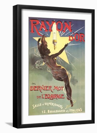 Ad for Rayon D'Or Lighting-null-Framed Art Print