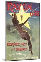 Ad for Rayon D'Or Lighting-null-Mounted Art Print