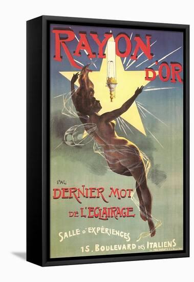 Ad for Rayon D'Or Lighting-null-Framed Stretched Canvas