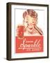 Ad for Sparkle Soft Drink-null-Framed Art Print