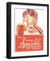 Ad for Sparkle Soft Drink-null-Framed Art Print