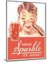 Ad for Sparkle Soft Drink-null-Mounted Art Print