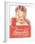 Ad for Sparkle Soft Drink-null-Framed Art Print