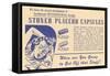 Ad for Stoner Placebo Capsules-null-Framed Stretched Canvas