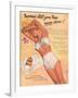 Ad for Sun Tan Lotion-null-Framed Art Print