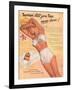 Ad for Sun Tan Lotion-null-Framed Art Print