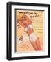 Ad for Sun Tan Lotion-null-Framed Art Print