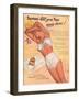 Ad for Sun Tan Lotion-null-Framed Art Print