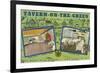 Ad for Tavern on the Green, New York City-null-Framed Art Print