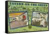 Ad for Tavern on the Green, New York City-null-Framed Stretched Canvas