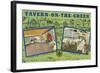 Ad for Tavern on the Green, New York City-null-Framed Art Print