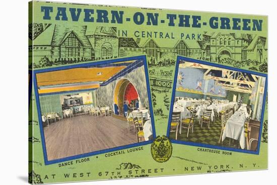 Ad for Tavern on the Green, New York City-null-Stretched Canvas