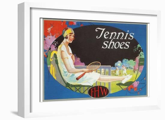 Ad for Tennis Shoes-null-Framed Art Print