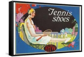 Ad for Tennis Shoes-null-Framed Stretched Canvas