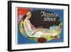 Ad for Tennis Shoes-null-Framed Art Print